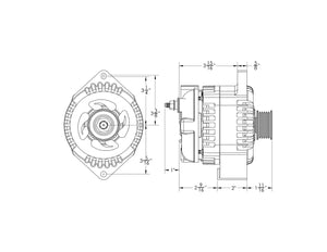 170 amp High Output Marine alternator to replace 20827  11SI