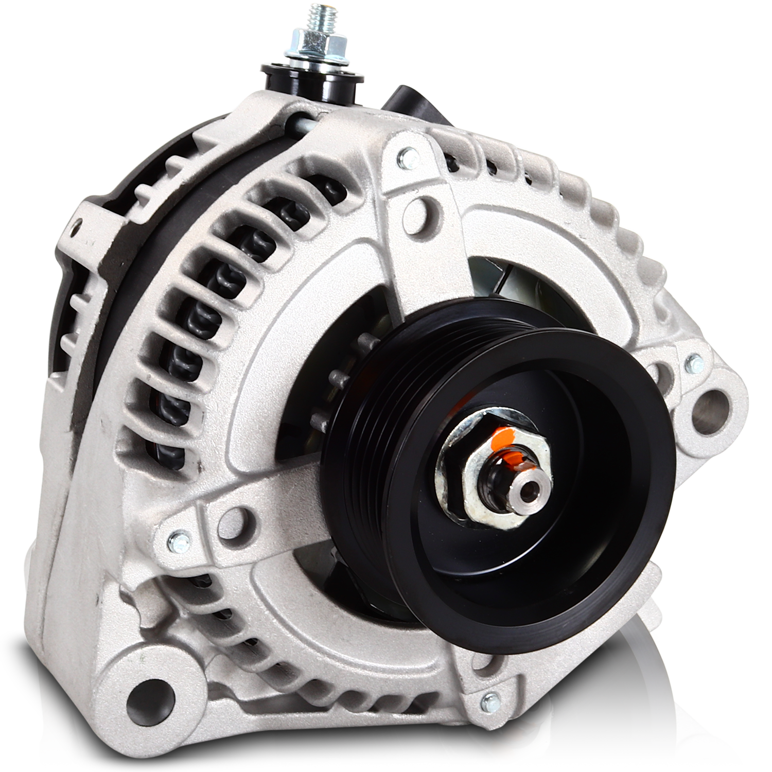 170 amp high output racing alternator for Toyota Supra 1JZ 2JZ - 1 wire turn on