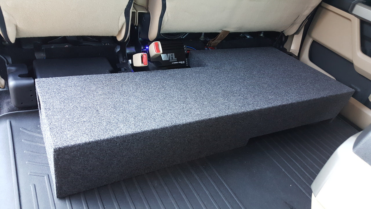 2015-UP F150 SUPER CREW DUAL 10 PORTED SUBWOOFER BOX