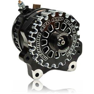 370-amp Billet V-mount alternator for SOHC Ford Modular Engines