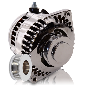 170 am racing alternator - 63-85 GM  - Chrome (includes 2 pulleys)