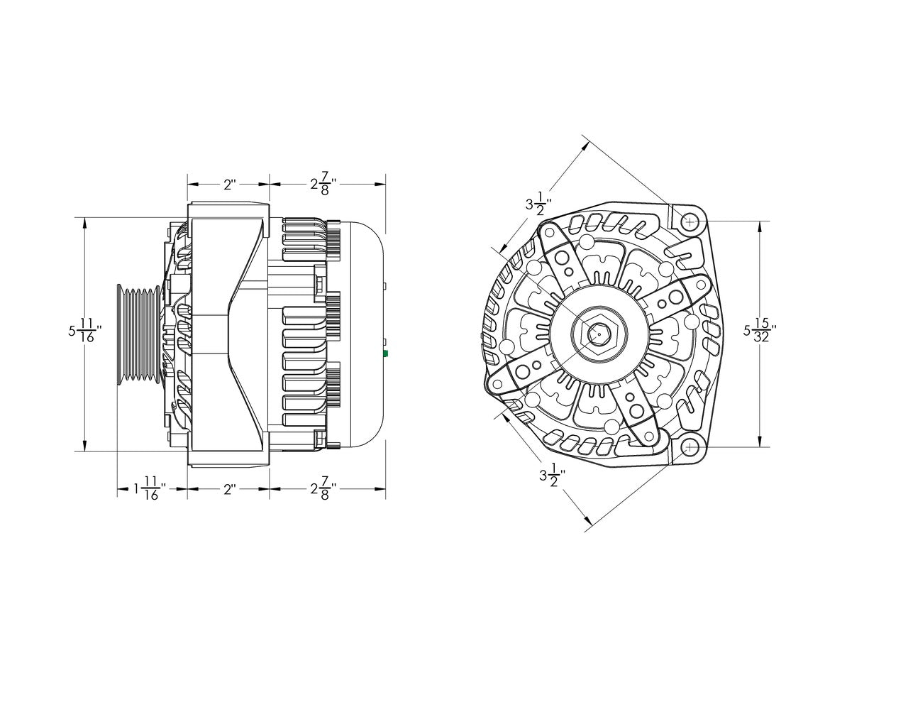 320 Amp high output alternator GM Suburban Tahoe Escalade 05 - 13