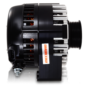 S Series Billet 240 AMP Racing Alternator For C6 Corvette - Black Anodized
