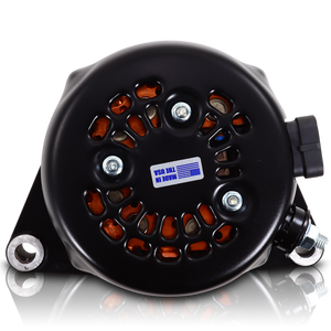 S Series Billet 240 AMP Racing Alternator For C6 Corvette - Black Anodized