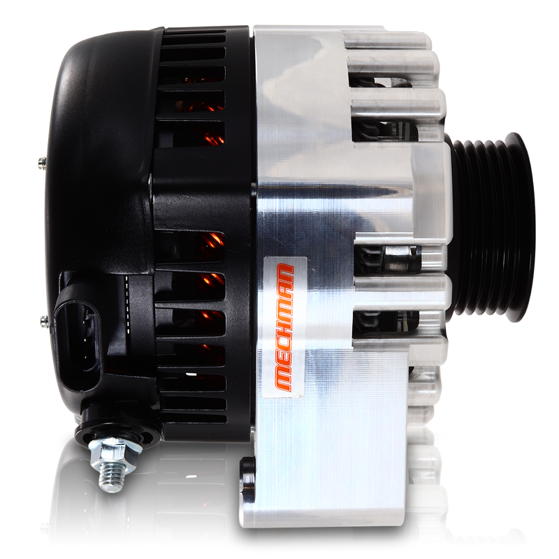 S Series Billet 240 AMP Racing Alternator For C6 Corvette - Machined Finish