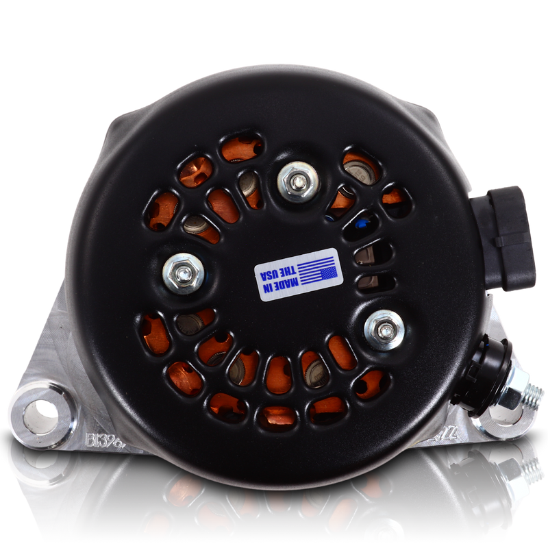S Series Billet 170 AMP Racing Alternator For C6 Corvette - Machined Finish