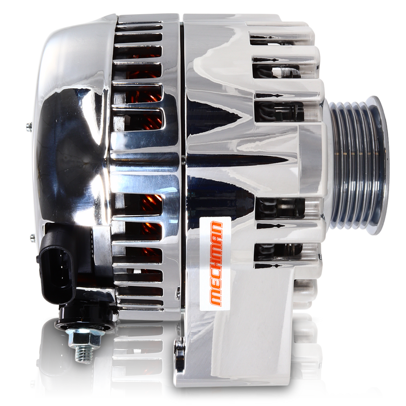 S Series Billet 170 AMP Racing Alternator For C6 Corvette - Polished Finish
