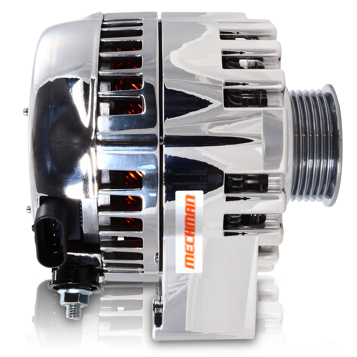 S Series Billet 240 AMP Racing Alternator For C6 Corvette - Polished Finish