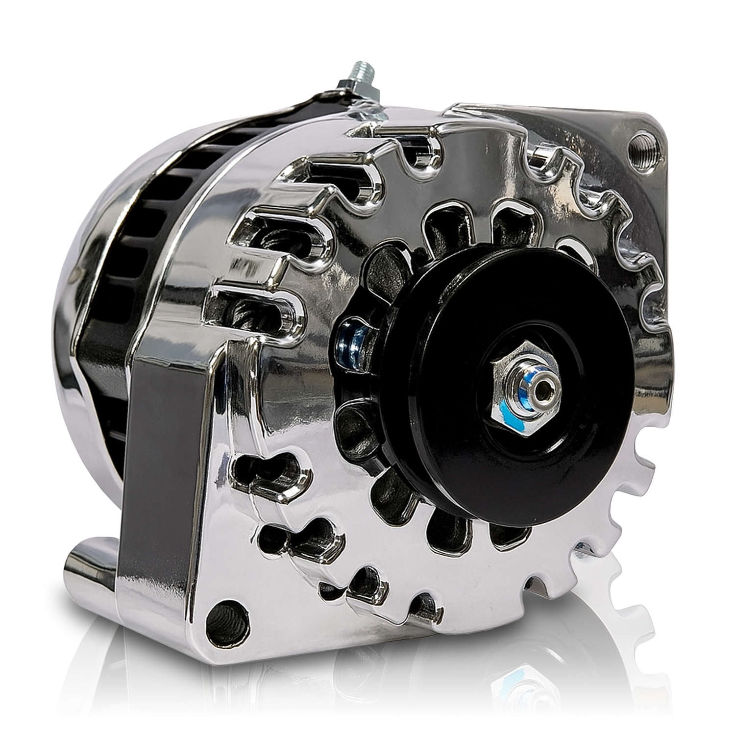 S Series Billet 170a racing alt - Early Ford - 1 wire - Polished