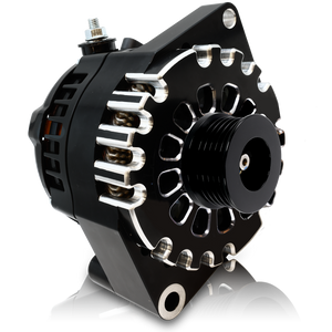 S Series Billet 320a racing alt - 6/12 Ford 6S - Black