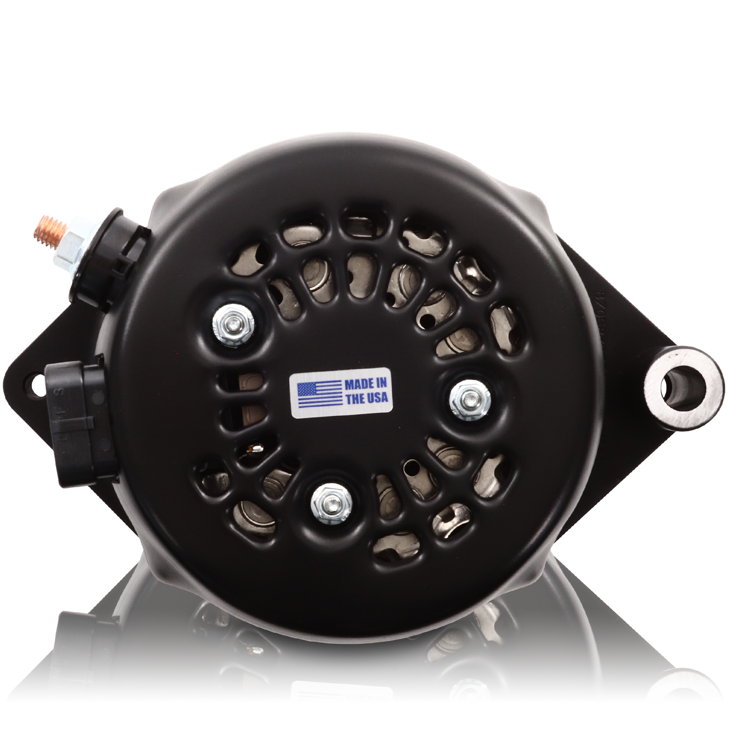 S Series Billet 170A racing alt - 6/12 Ford 6S - Black