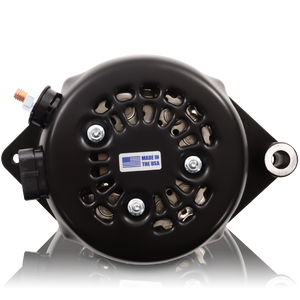 S Series Billet 170A racing alt - 6/12 Ford 6S - Black