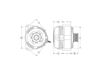 Billet Machined 240 Amp Racing Alternator GM Truck LS Engine Swap