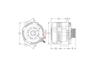 S Series 240A racing alt - replaces L mount CS130 - Machined