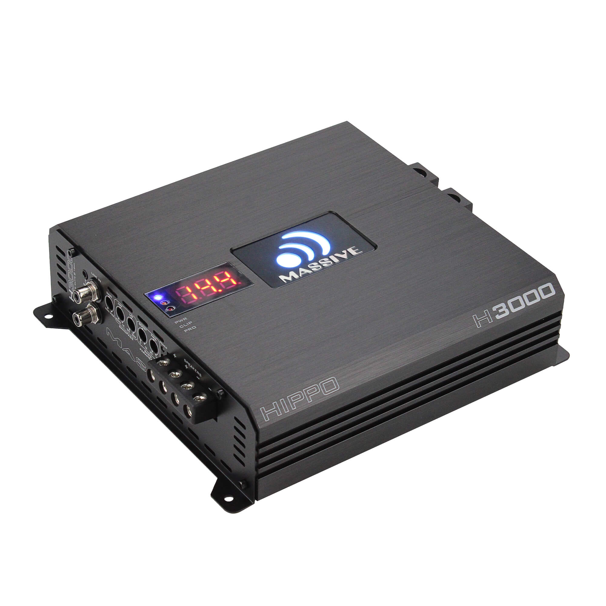 H3000 - 3000 Watts RMS @ 1 Ohm Mono Block Hippo Series Amplifier with Bass Remote