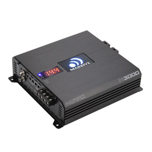 H3000 - 3000 Watts RMS @ 1 Ohm Mono Block Hippo Series Amplifier with Bass Remote
