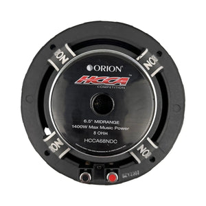 Orion HCCA68NDC - 6.5 inch 8 Ohm Dust Cap Midrange Speaker 350 Watts RMS