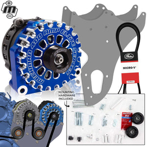 Mechman 400 Amp Dark Blue Dual Alternator Kit for 1999 - 2013 GM Trucks