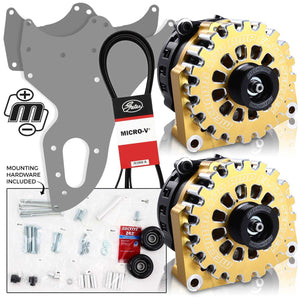 Mechman 800 Amp Gold Blue Dual Alternator Kit for 2005 - 2013 GM Trucks