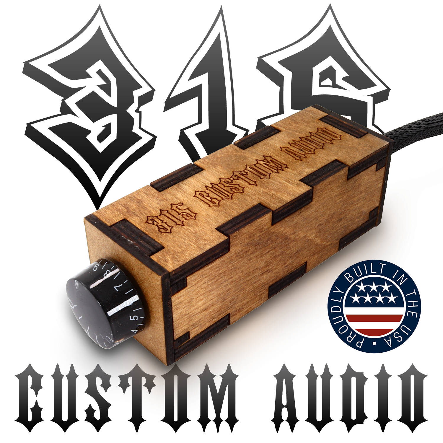 The Woody Bass Knob by 315 Custom Audio