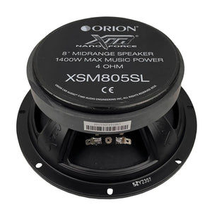 Orion XSM805SL - 8 inch 4 Ohm Slim Ultra Efficient Midrange Speaker