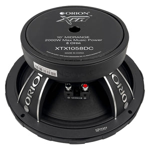 Orion XTX1058DC - 10 inch 8 Ohm Dust Cap Midrange Speaker