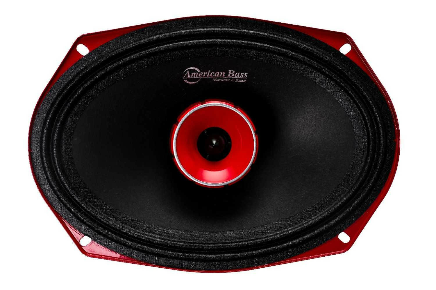 American Bass Godfather 6x9 MR + Horn (Pair)