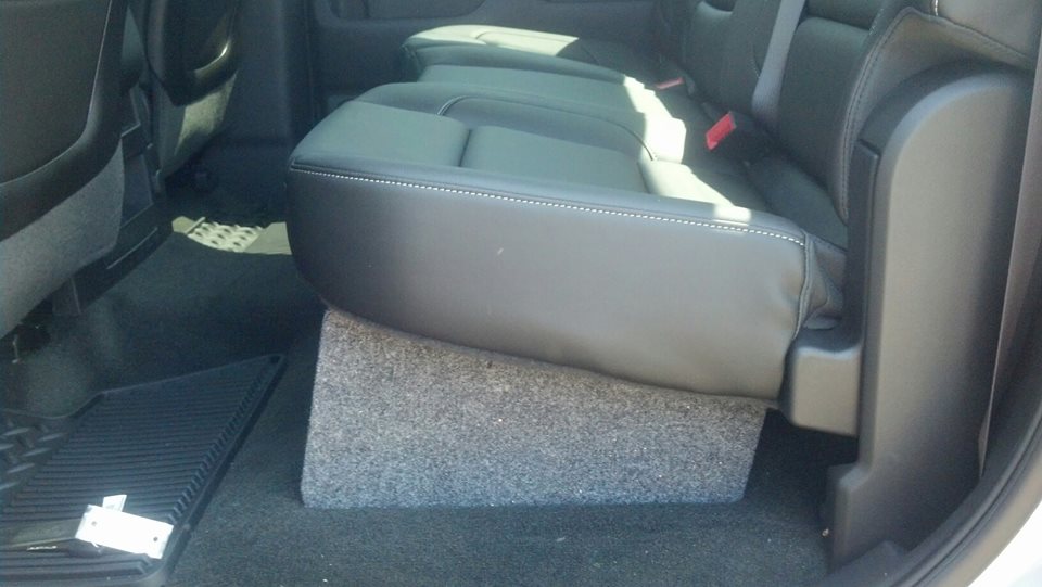 DUAL DEEP SUB BOX 2014 GMC SIERRA 1500 CREW CAB