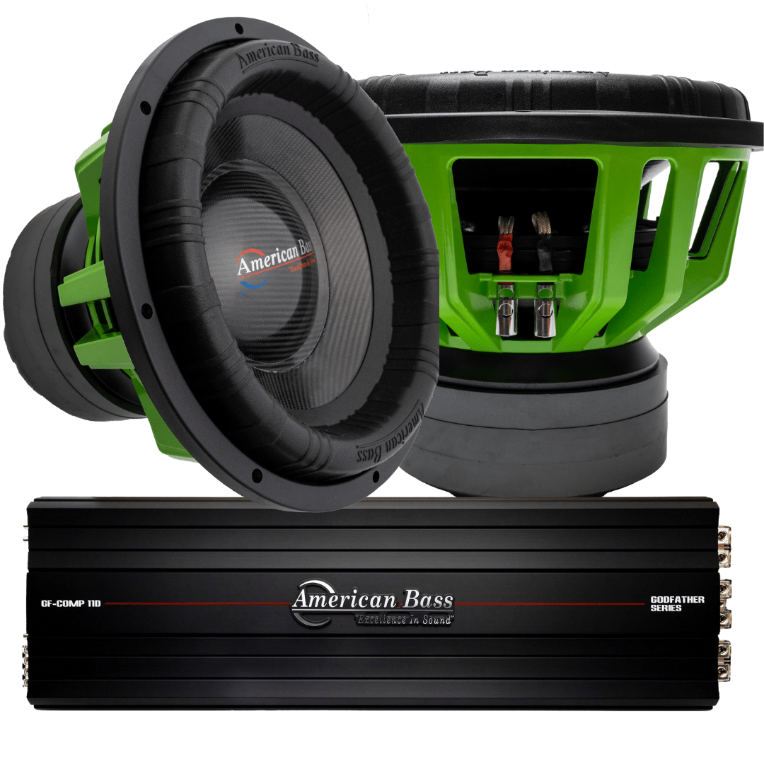 Power Pack: 2 Godzilla 18 Subwoofers + Godfather Comp 11D Amplifier - 2