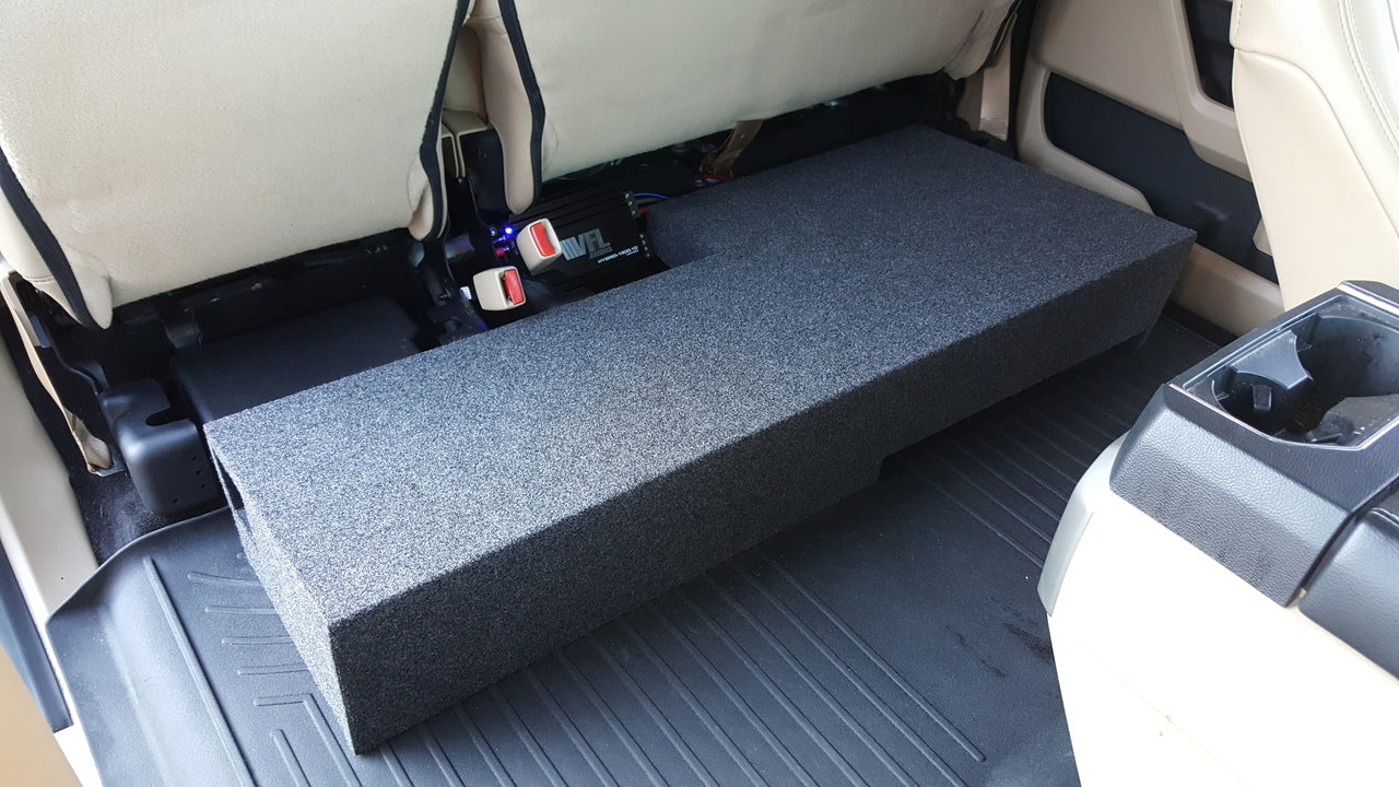 2015-UP F150 SUPER CREW DUAL 10 PORTED SUBWOOFER BOX
